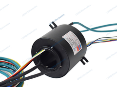 С помощью сдвижного кольца с сигналом Ethernet для промышленности