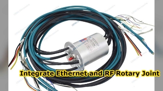 Интегрируйте сигнал Ethernet и вращающееся соединение RF