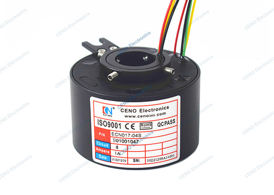 Кольцо выскальзывания 600rpm сигнала 4 цепей 17mm через отверстие для применения индустрии