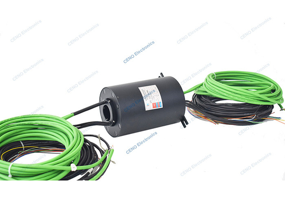 IO Wire 100M Ethernet Signal Slip Ring с проходным отверстием ID38mm для промышленности