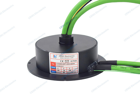 Низкотемпературный 100M Ethernet Pancake Slip Ring Collector с IP51 и 300RPM