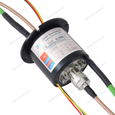 Интегрировать RF скольжение кольца с мощностью сигнала Ethernet и радиочастотного вращающегося союза