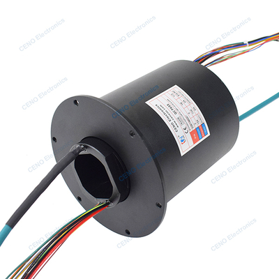 Интегрировать электрическую энергию Ethernet & RF Slip Ring с радиочастотным вращающимся соединением