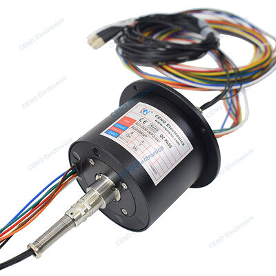 Интегрируйте FORJs Slip Ring с электрическим питанием и 4 оптоволоконными вращающимися соединениями